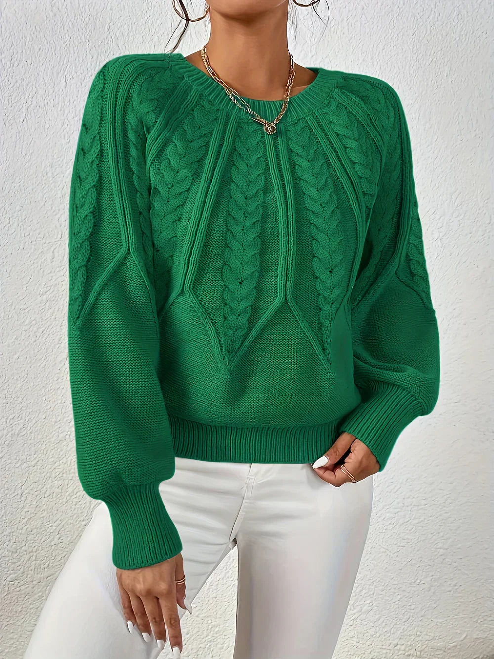 Aviora™ | Casual and Elegant Cable Knit Sweater