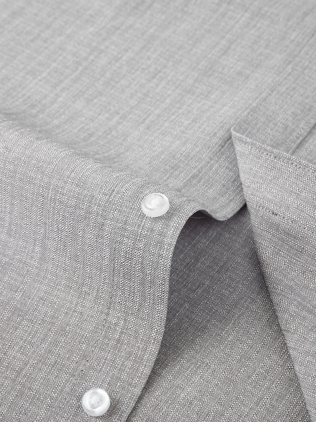Textured Shirt with High Collar and Long Sleeves