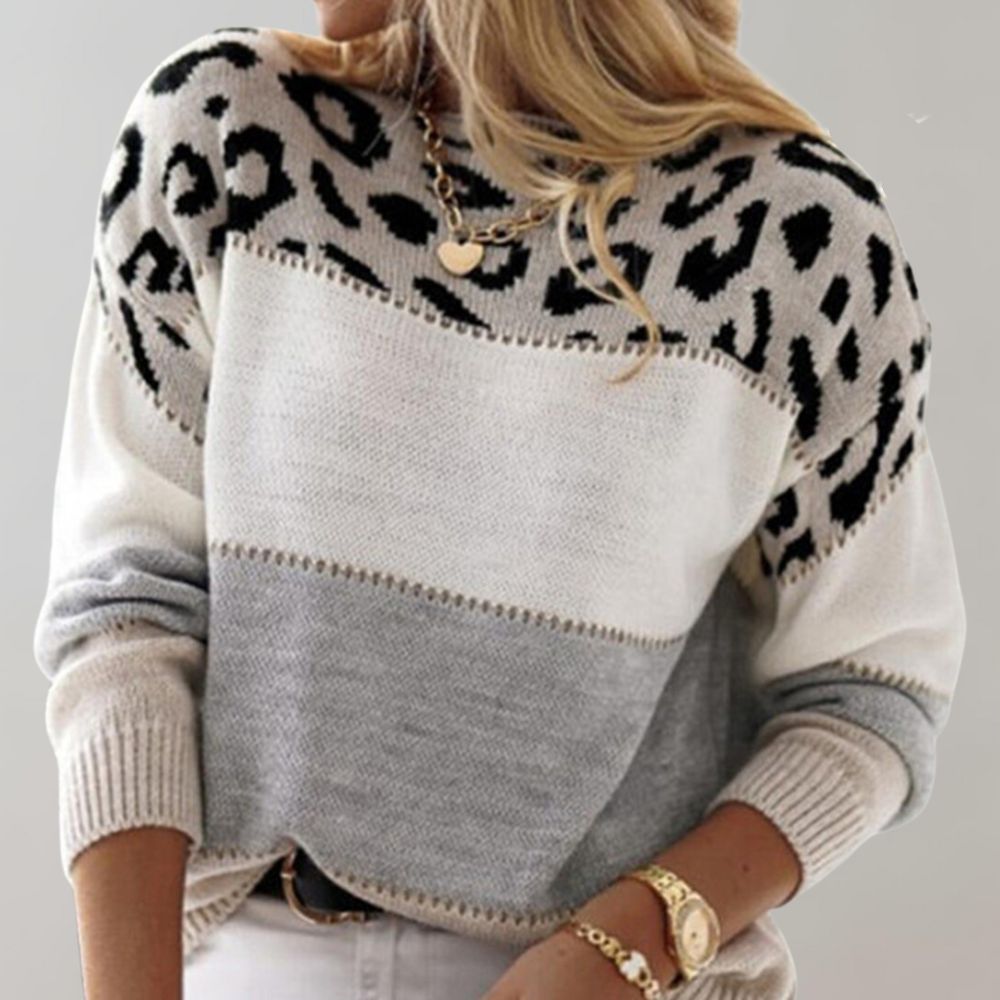 Leopard Knit Sweater by Diane