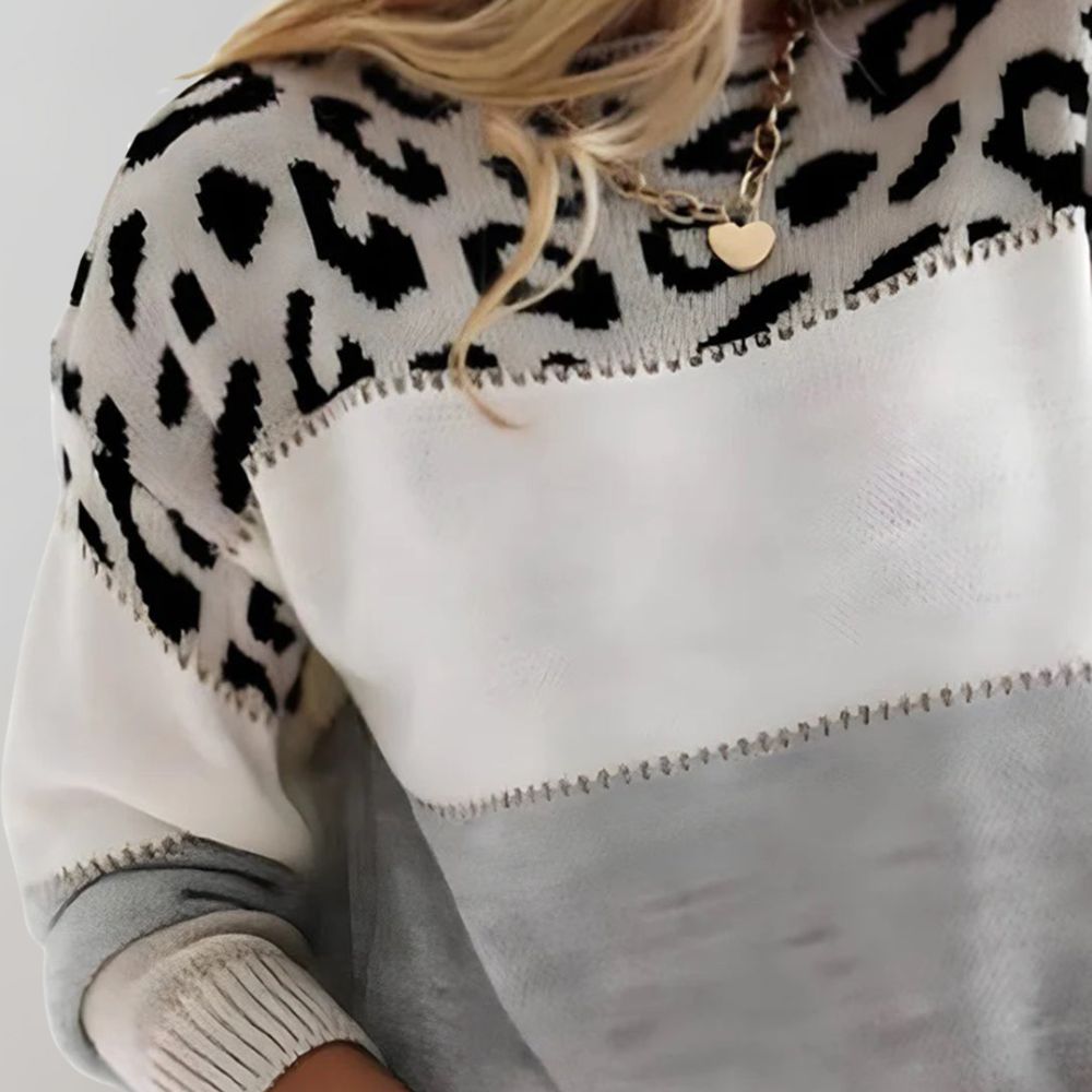 Leopard Knit Sweater by Diane