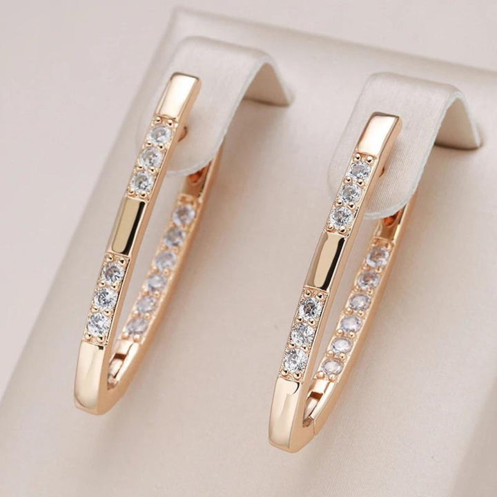 Sylvia's Elegant Zirconium Earrings