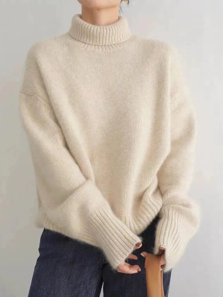Luxe Turtleneck Sweater in Cashmere by Amaya