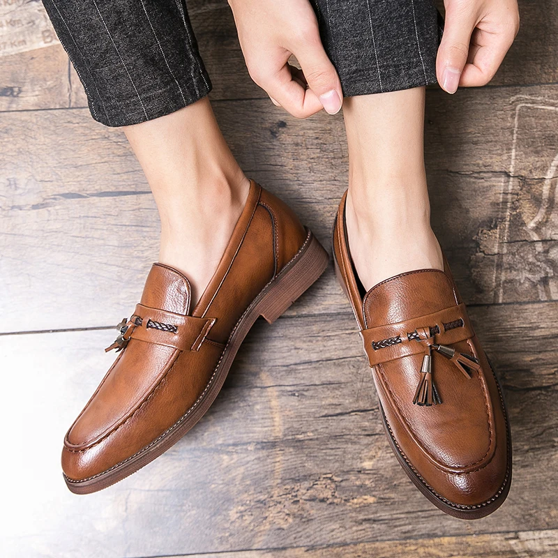 Leather Loafers with Tassels