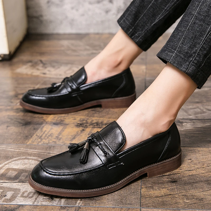 Leather Loafers with Tassels
