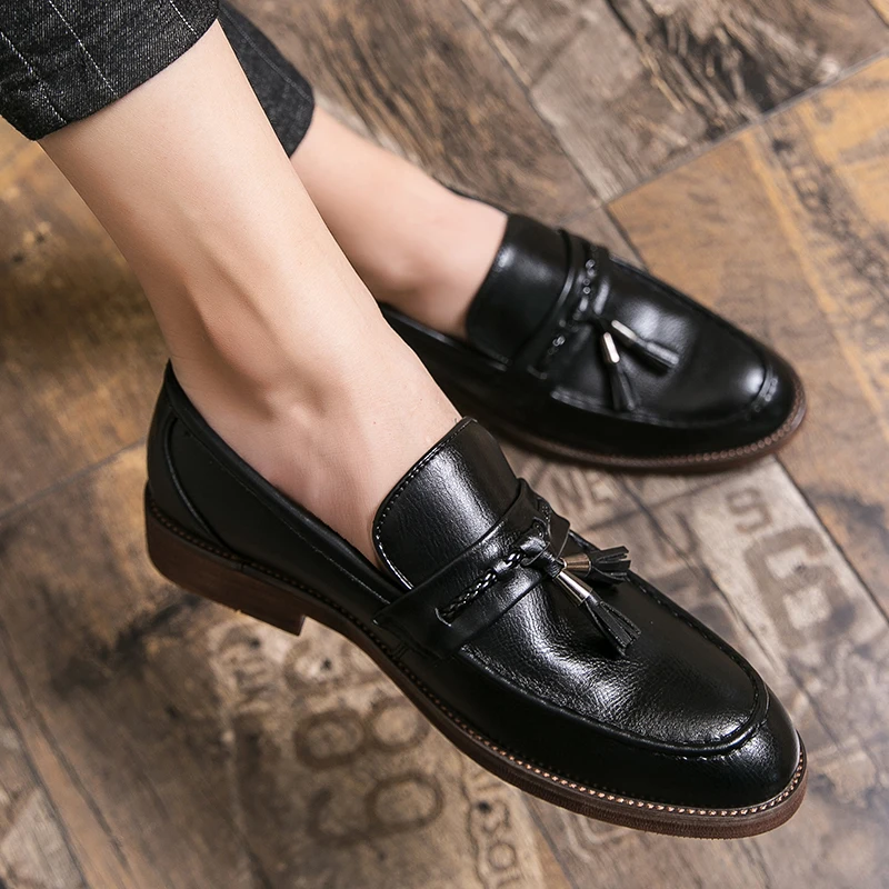 Leather Loafers with Tassels