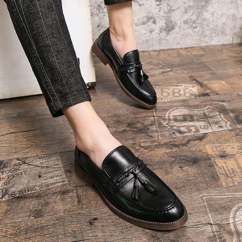 Leather Loafers with Tassels