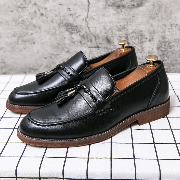 Leather Loafers with Tassels