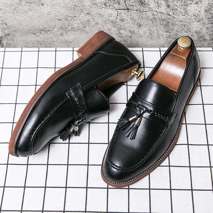 Leather Loafers with Tassels
