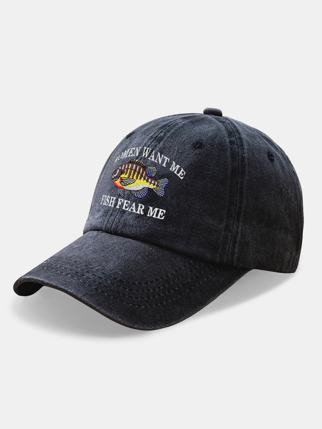 Fun Fishing Embroidered Baseball Cap