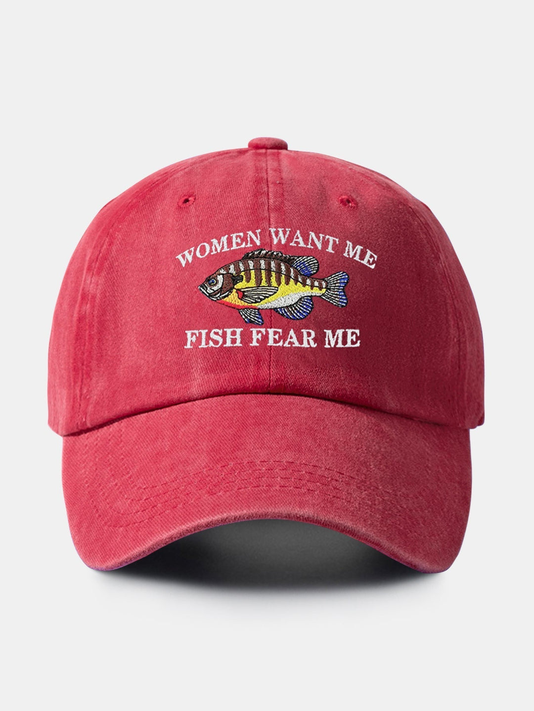 Fun Fishing Embroidered Baseball Cap