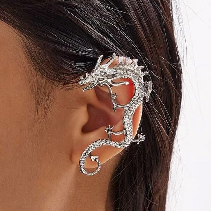 Dragon Silver Earrings