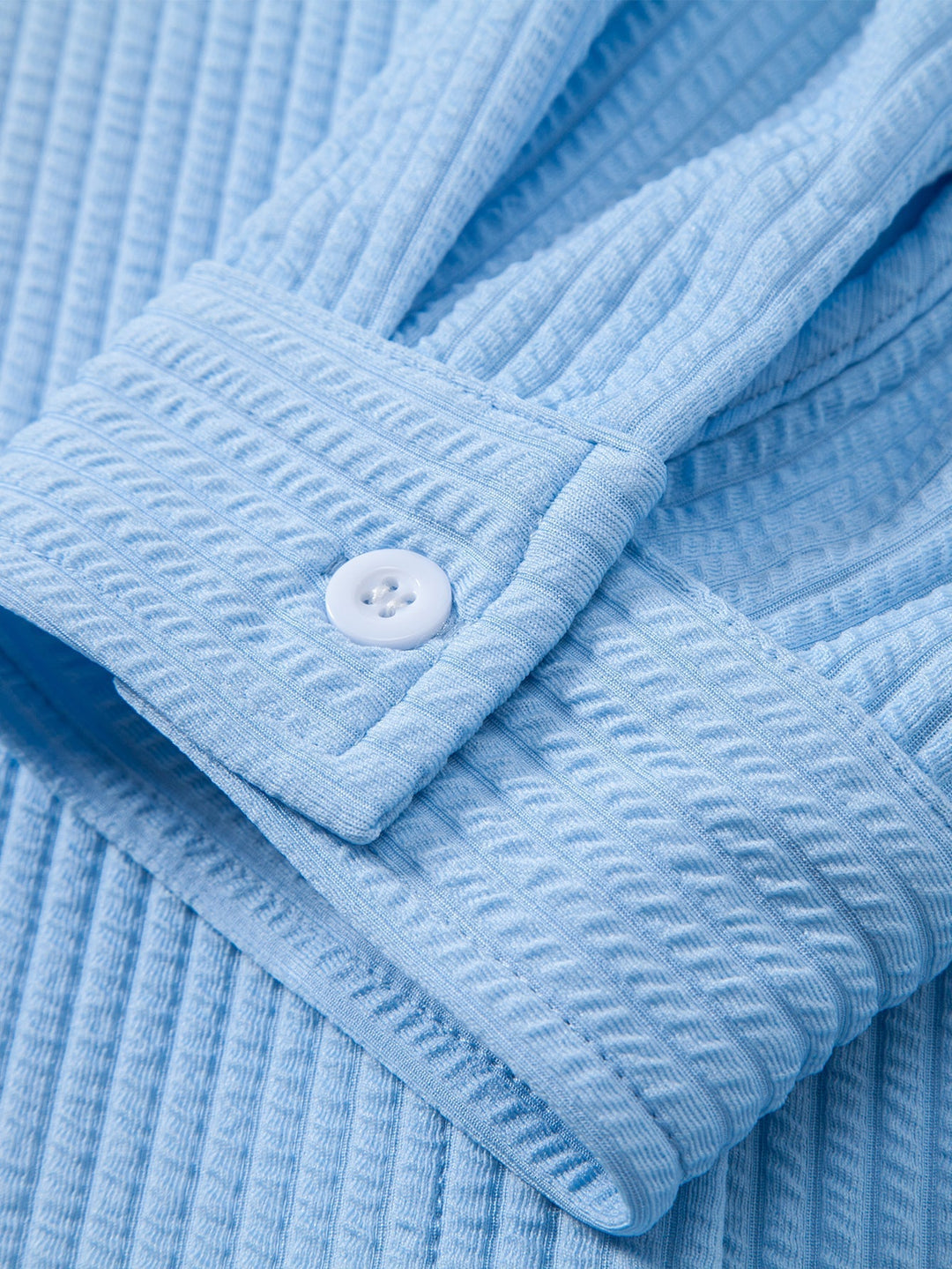 Ribbed High Neck Shirt, Muscle Fit, Long Sleeves