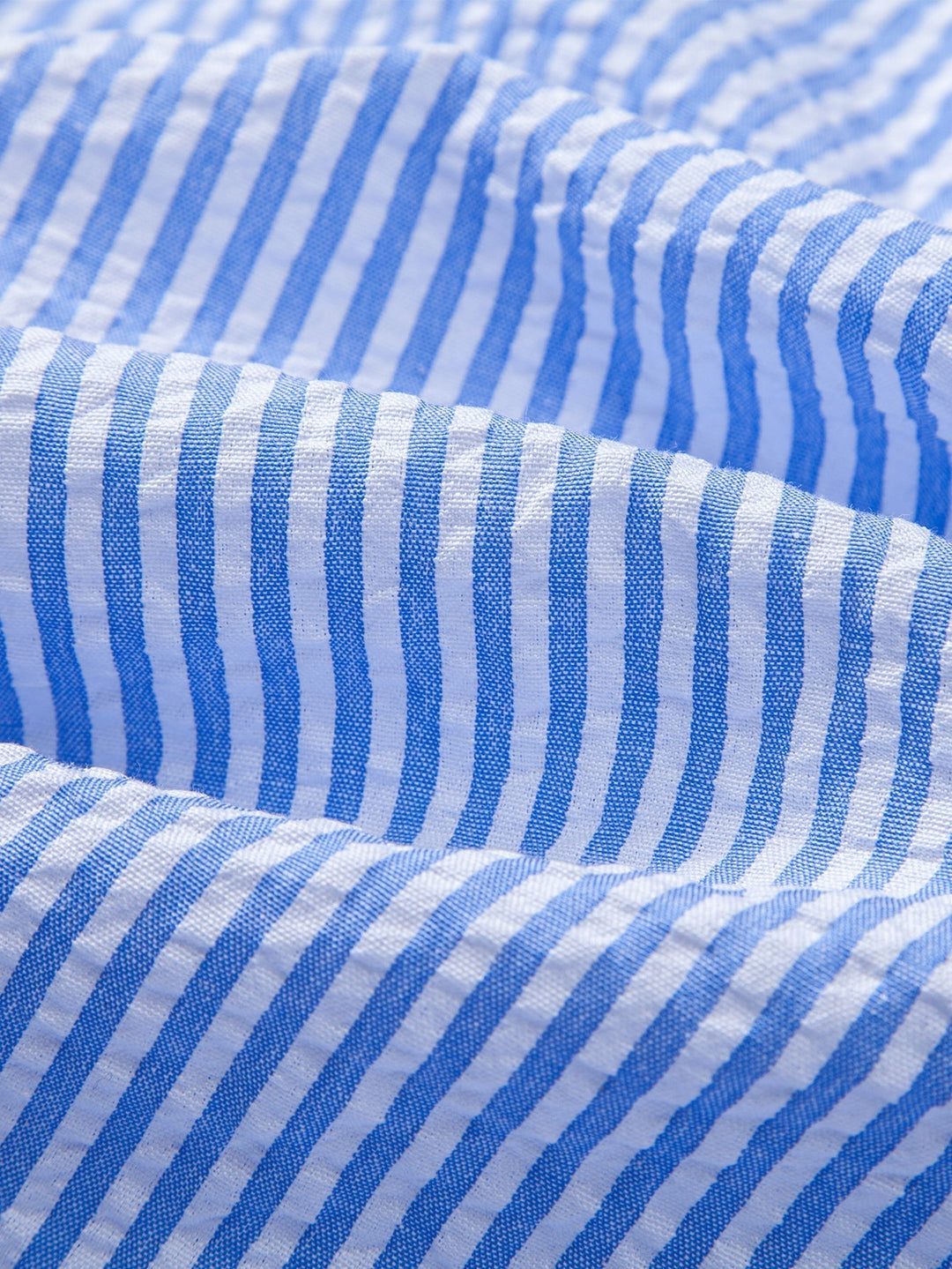 Button-Up Striped Seersucker Shirt