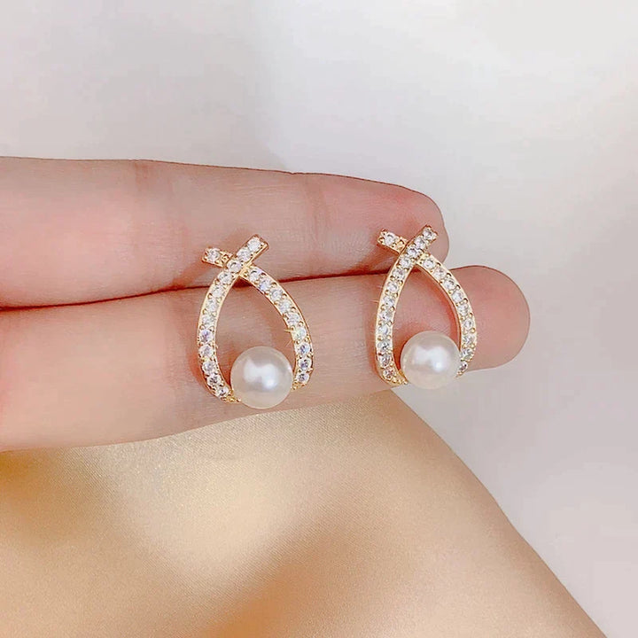 Pearl and Sequin Earrings