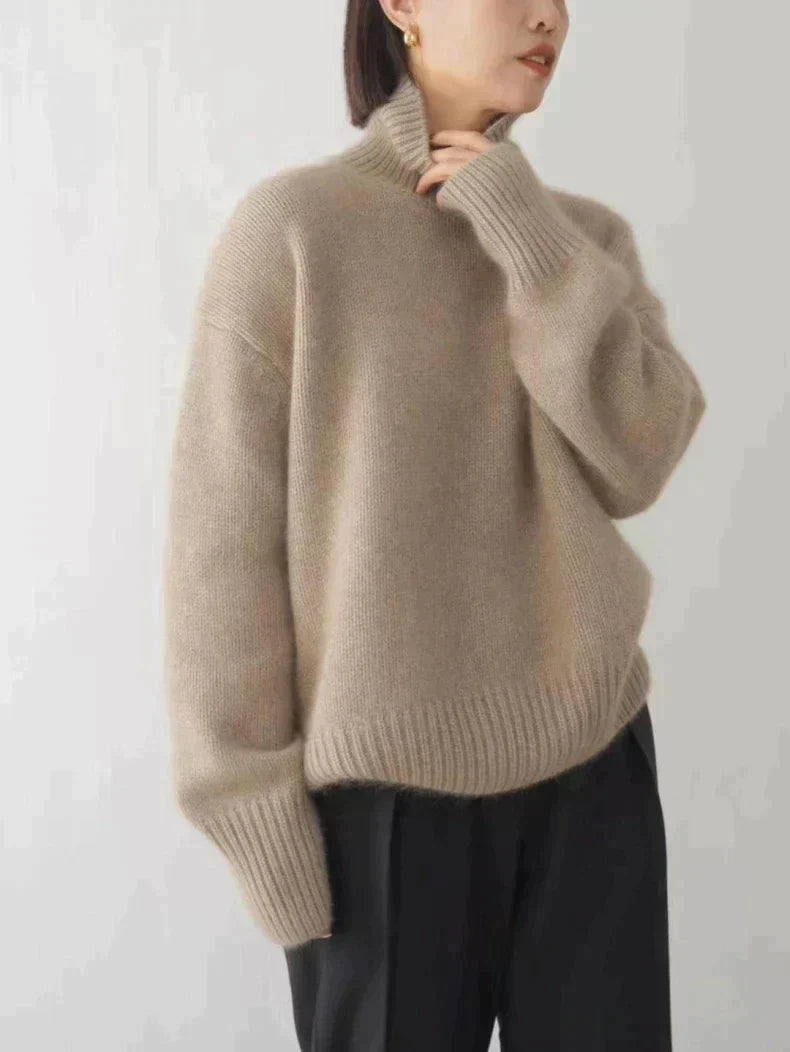 Elvira™ – Comfortable, knitted, and soft turtleneck sweater