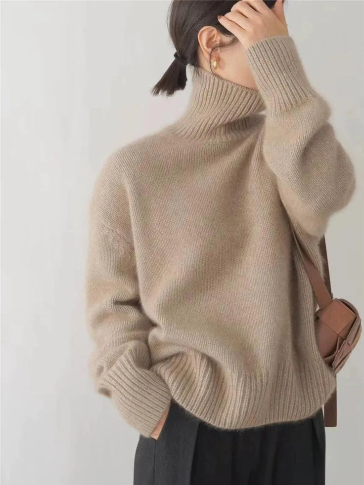 Elvira™ – Comfortable, knitted, and soft turtleneck sweater