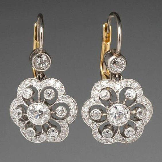 Crystal Vintage Mandala Earrings