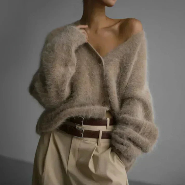 Ilona™ - Oversized Knit Sweater with Cashmere Look