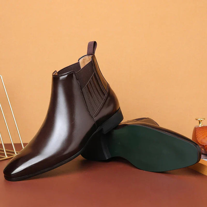 Peyton | Synthetic Leather Ankle Boots