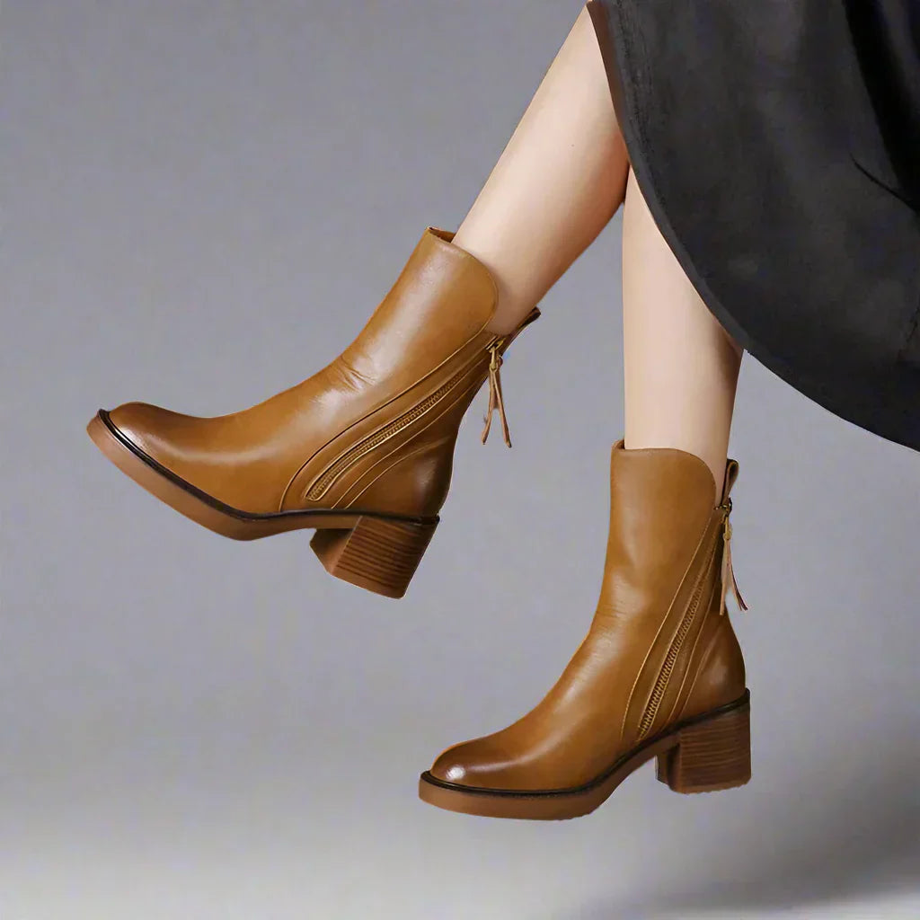 Saskia | Elegant Ankle Boots for Everyday