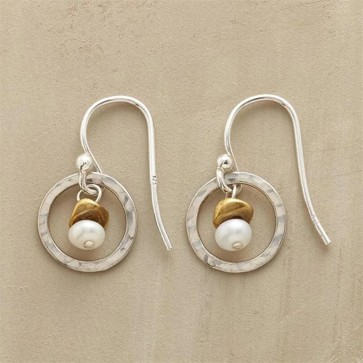 Vintage Round Dangle Earrings