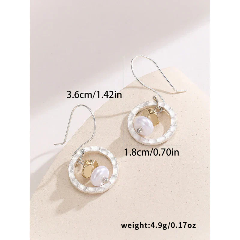 Vintage Round Dangle Earrings