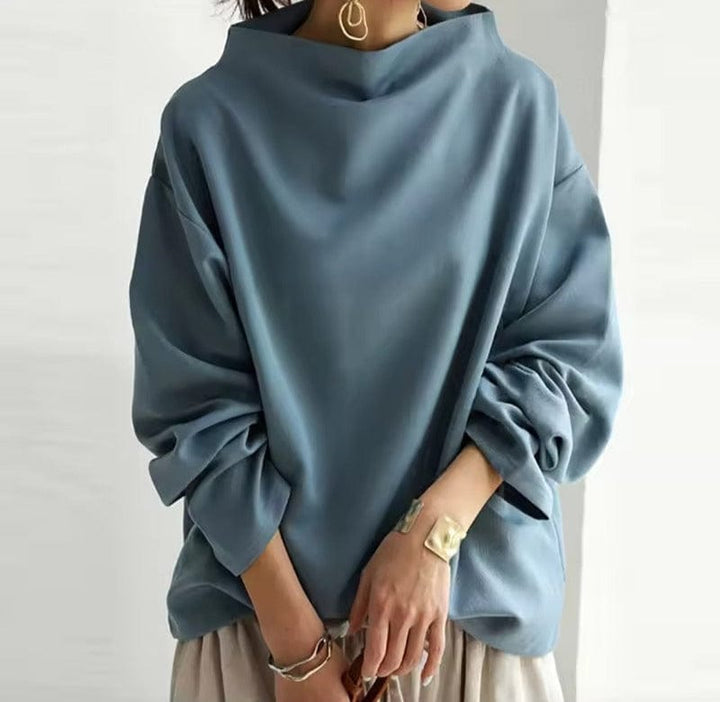 Casual High-Neck Top by Lisa