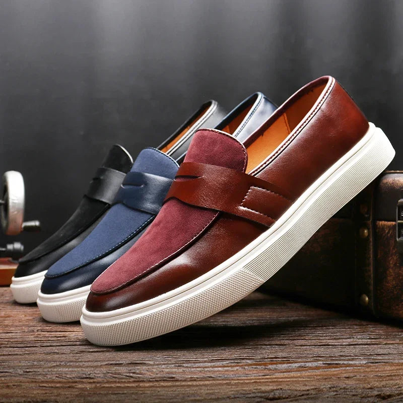Naples Leather Moccasins