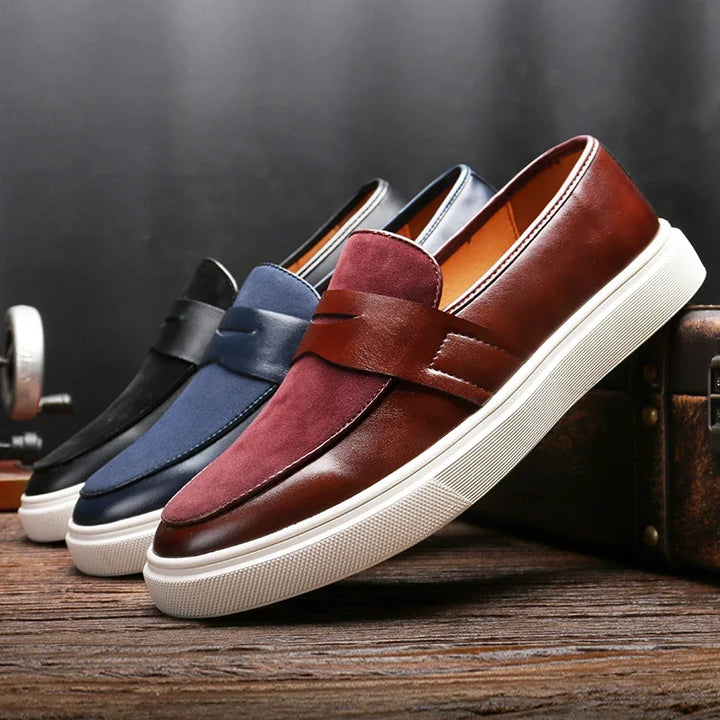 Naples Leather Moccasins