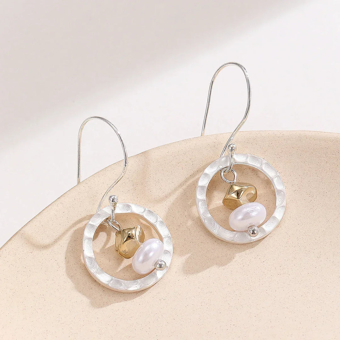Vintage Round Dangle Earrings