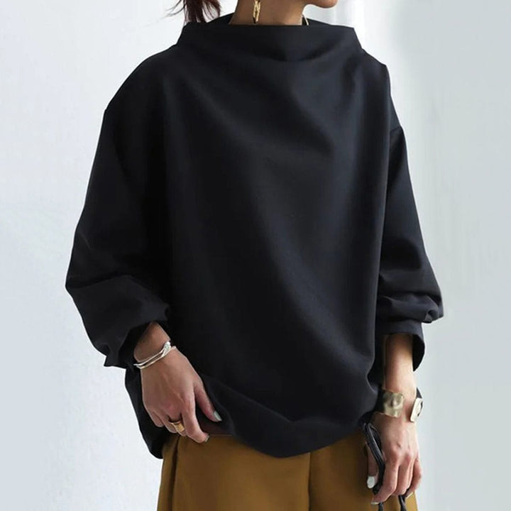 Casual High-Neck Top by Lisa
