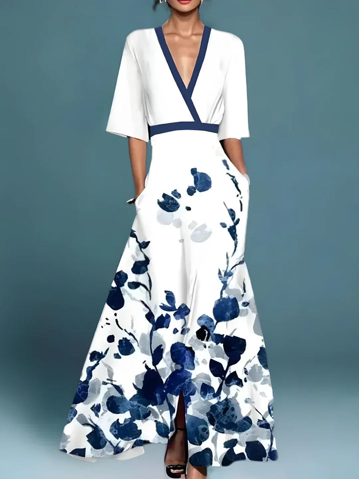 Elise™ | Elegant Floral Wrap Dress