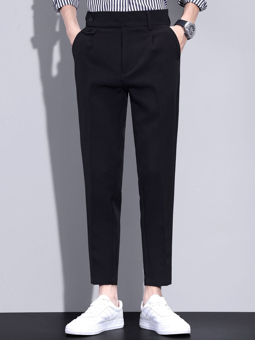 Slim Tapered Cropped Pants