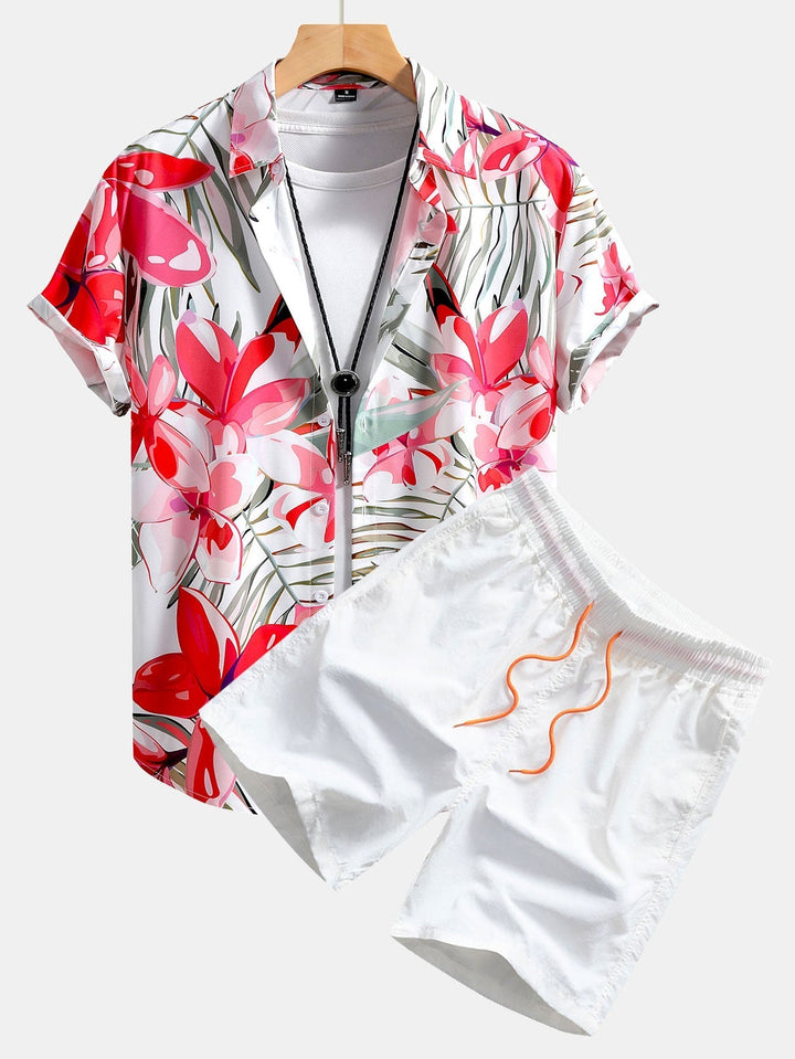 Flower Print Tank and Swim Shorts
