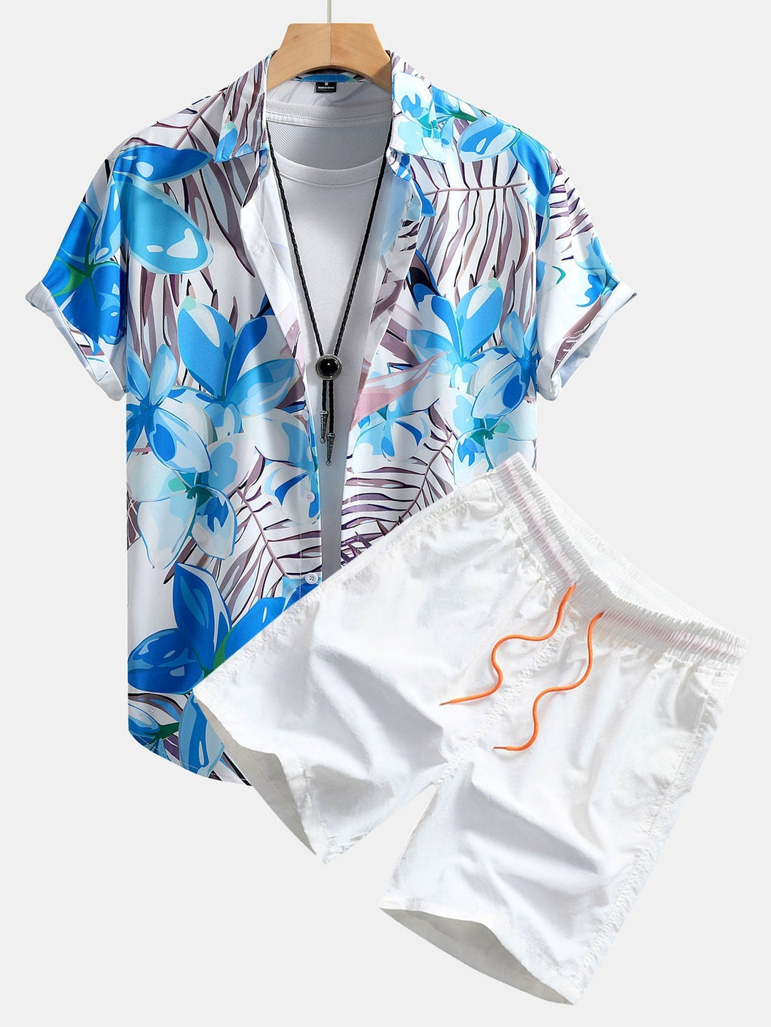 Flower Print Tank and Swim Shorts