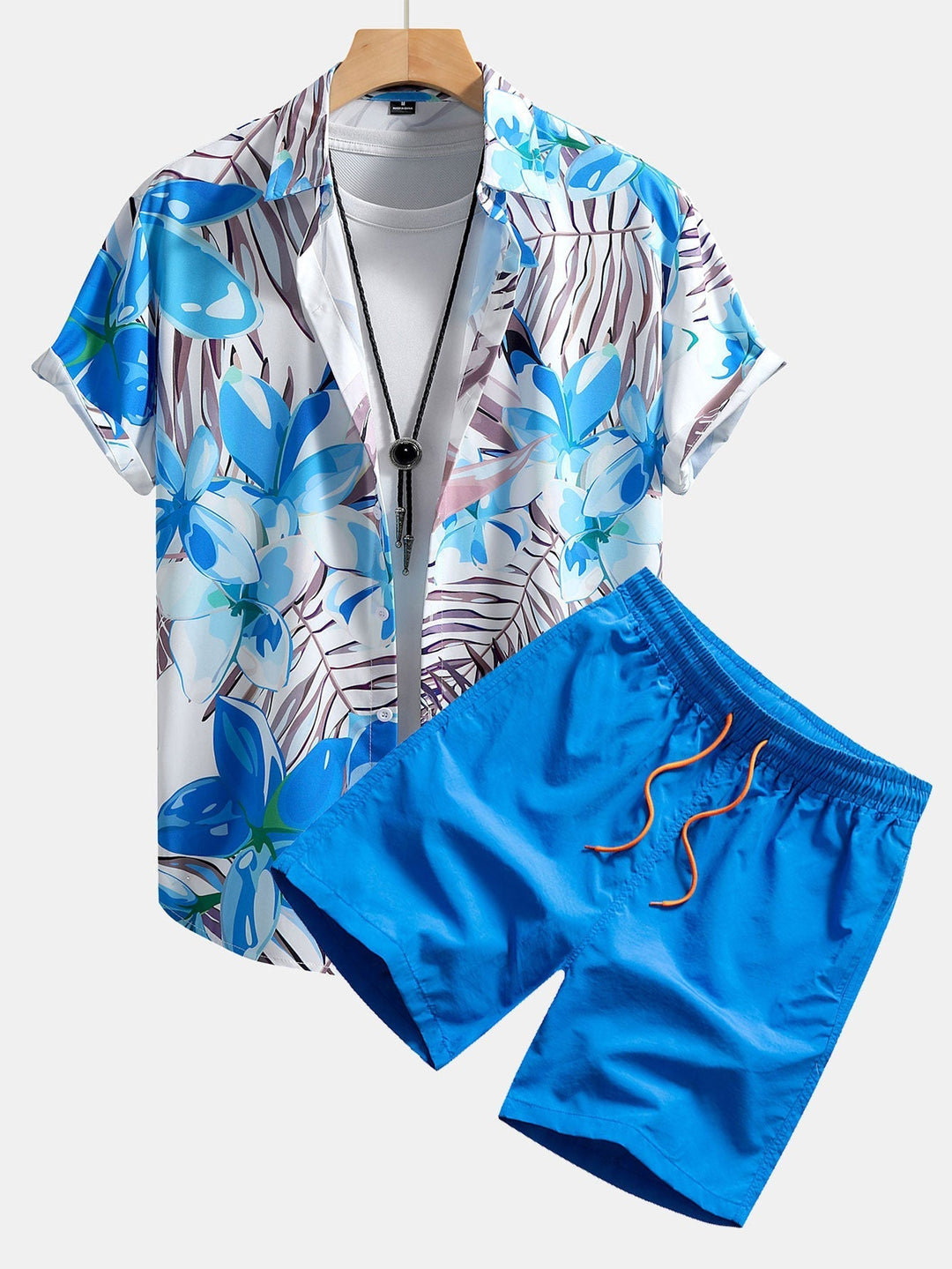 Flower Print Tank and Swim Shorts
