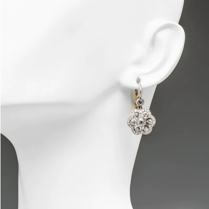 Crystal Vintage Mandala Earrings