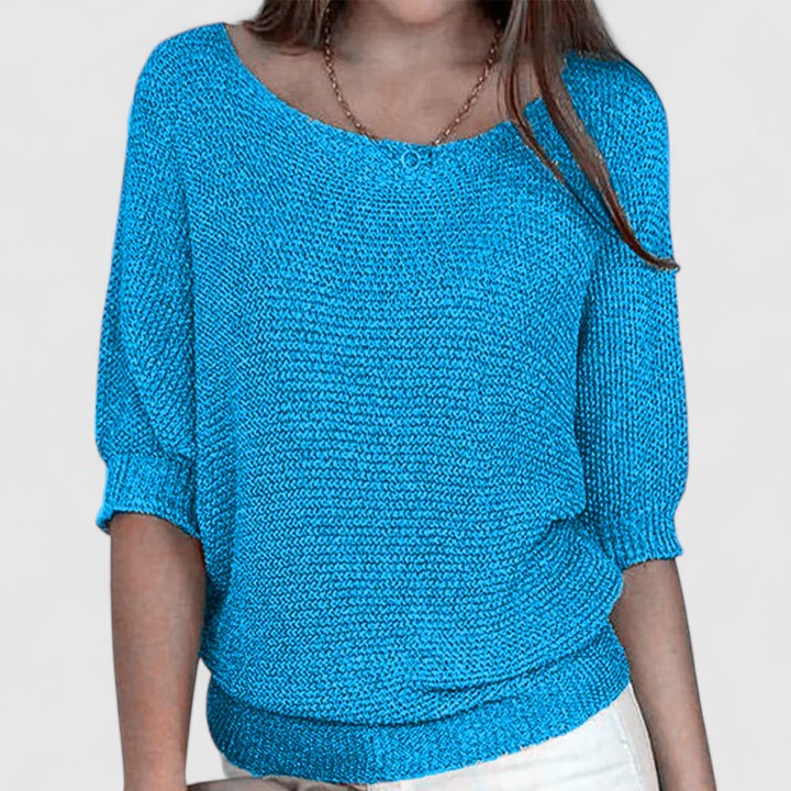 Effortless Pullover Knit by Rachel