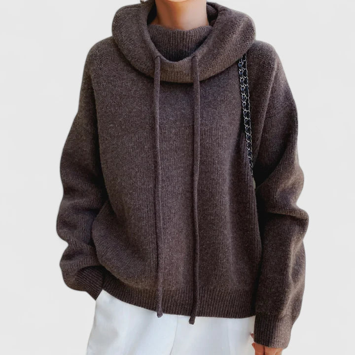 Cozy Hoodie Knit by Marie