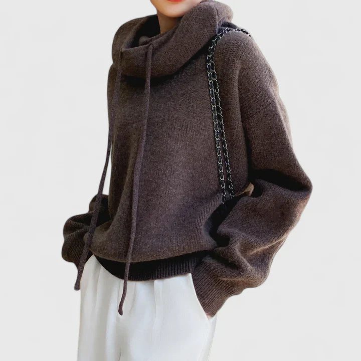 Cozy Hoodie Knit by Marie