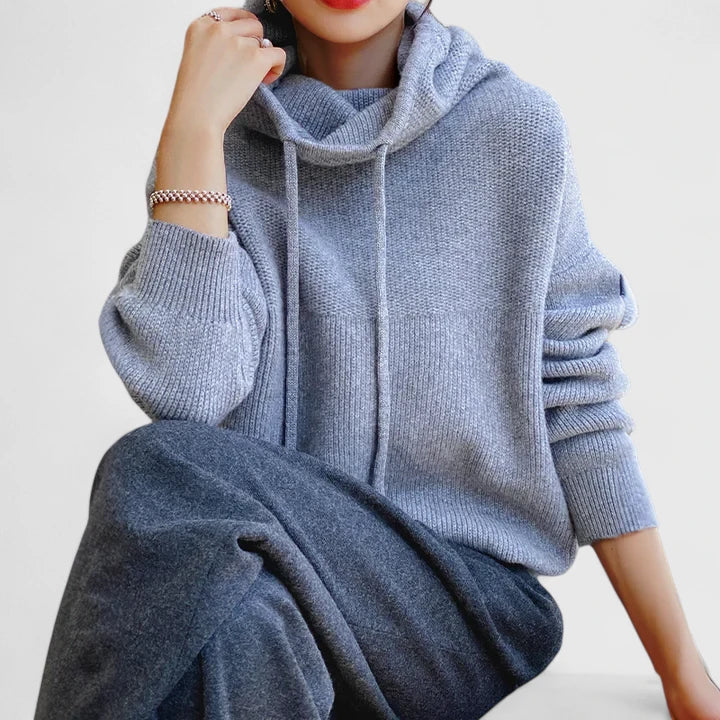Cozy Hoodie Knit by Marie