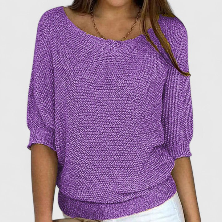 Effortless Pullover Knit by Rachel