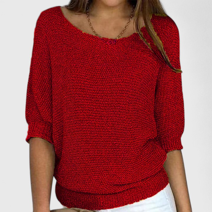 Effortless Pullover Knit by Rachel