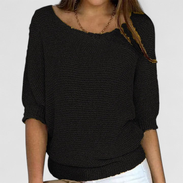 Effortless Pullover Knit by Rachel