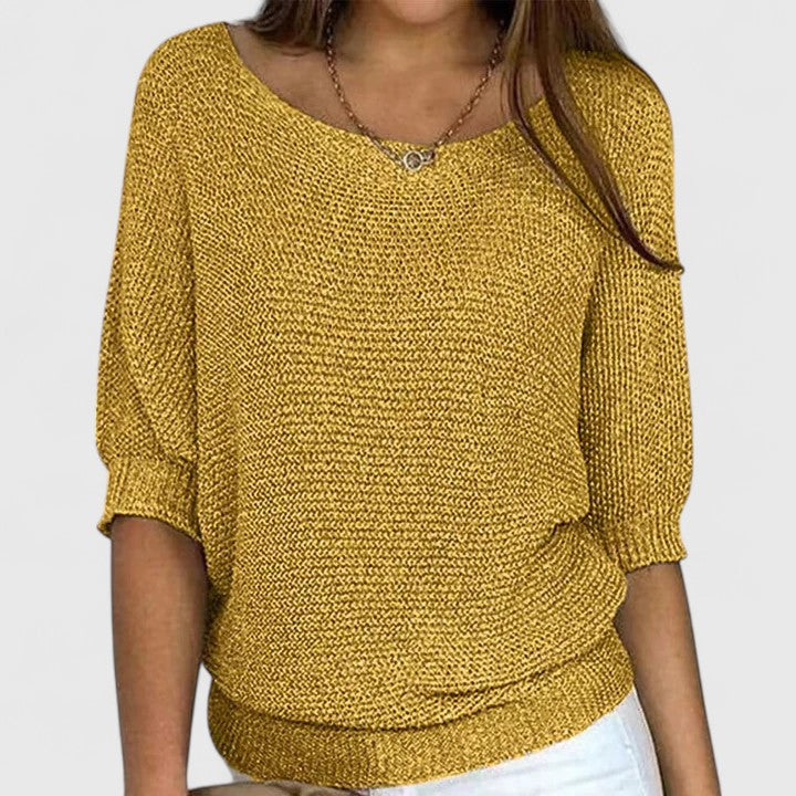 Effortless Pullover Knit by Rachel