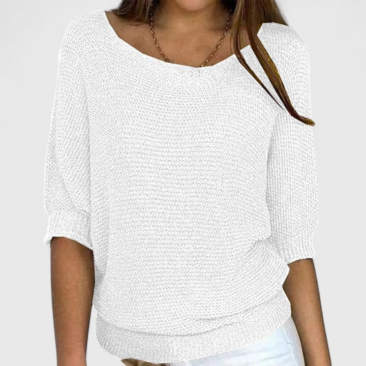 Effortless Pullover Knit by Rachel