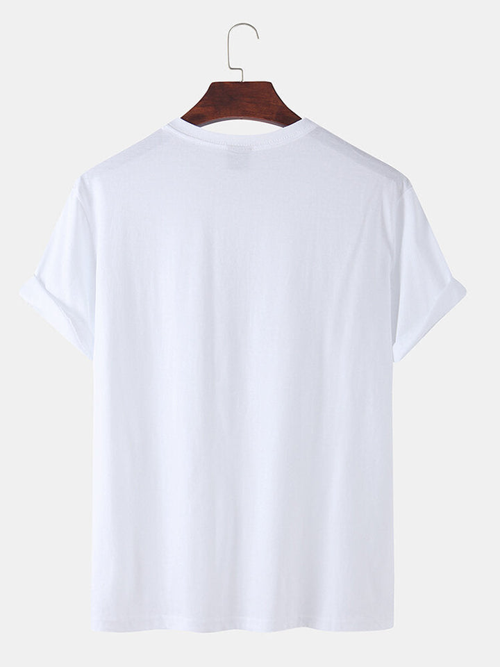 Red Heart Print T-shirt