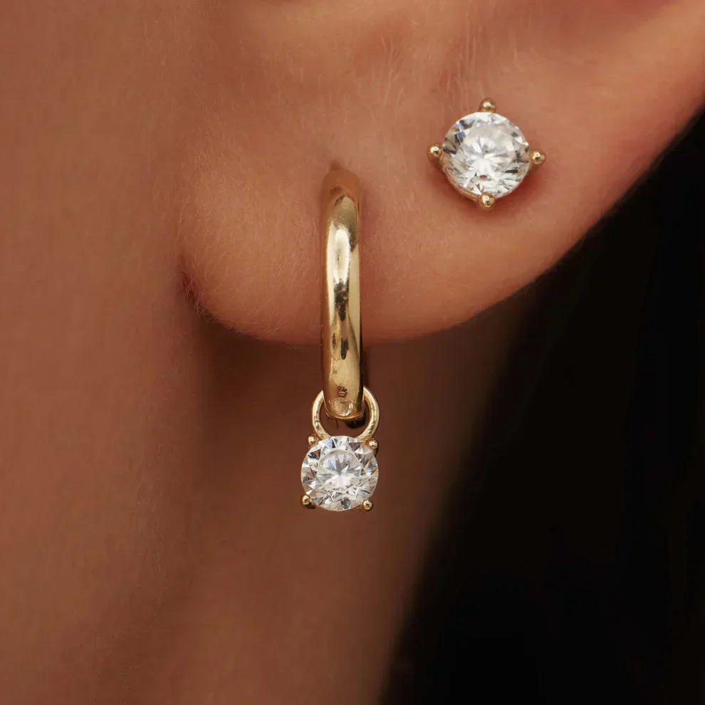 Tear Earrings of Moonstone