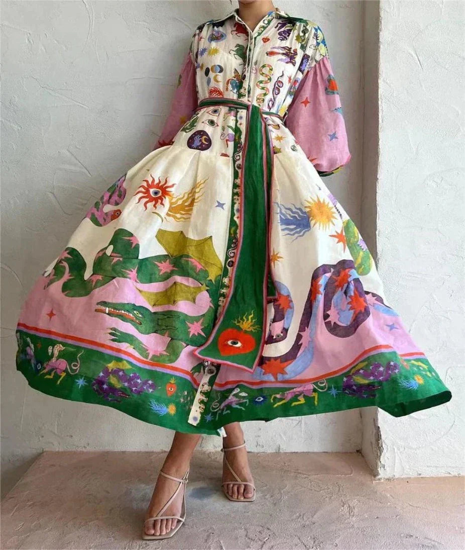 Lucie™ - Fancy Dress in Bright Colors