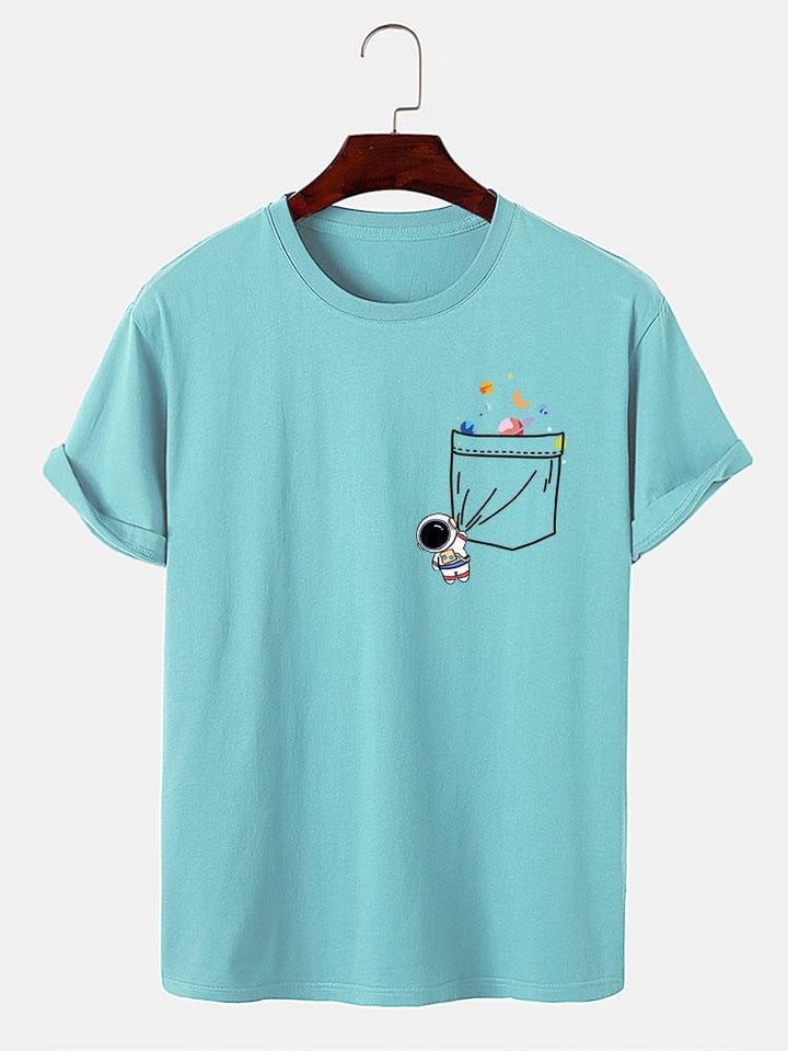 Astronaut Pocket Print T-Shirt